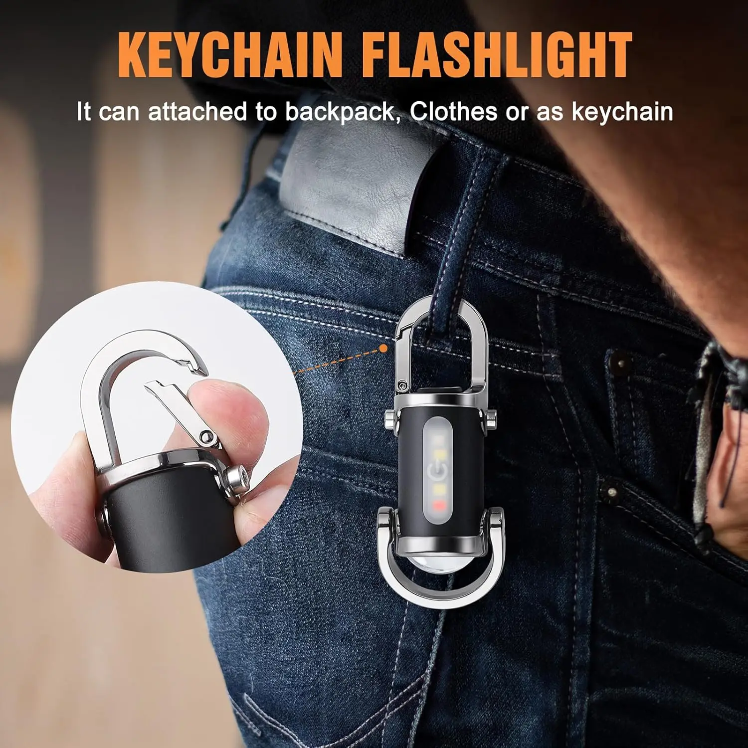 Mini Keychain Flashlight Recha - Outdoor Adventure Trips ulasan dan harga