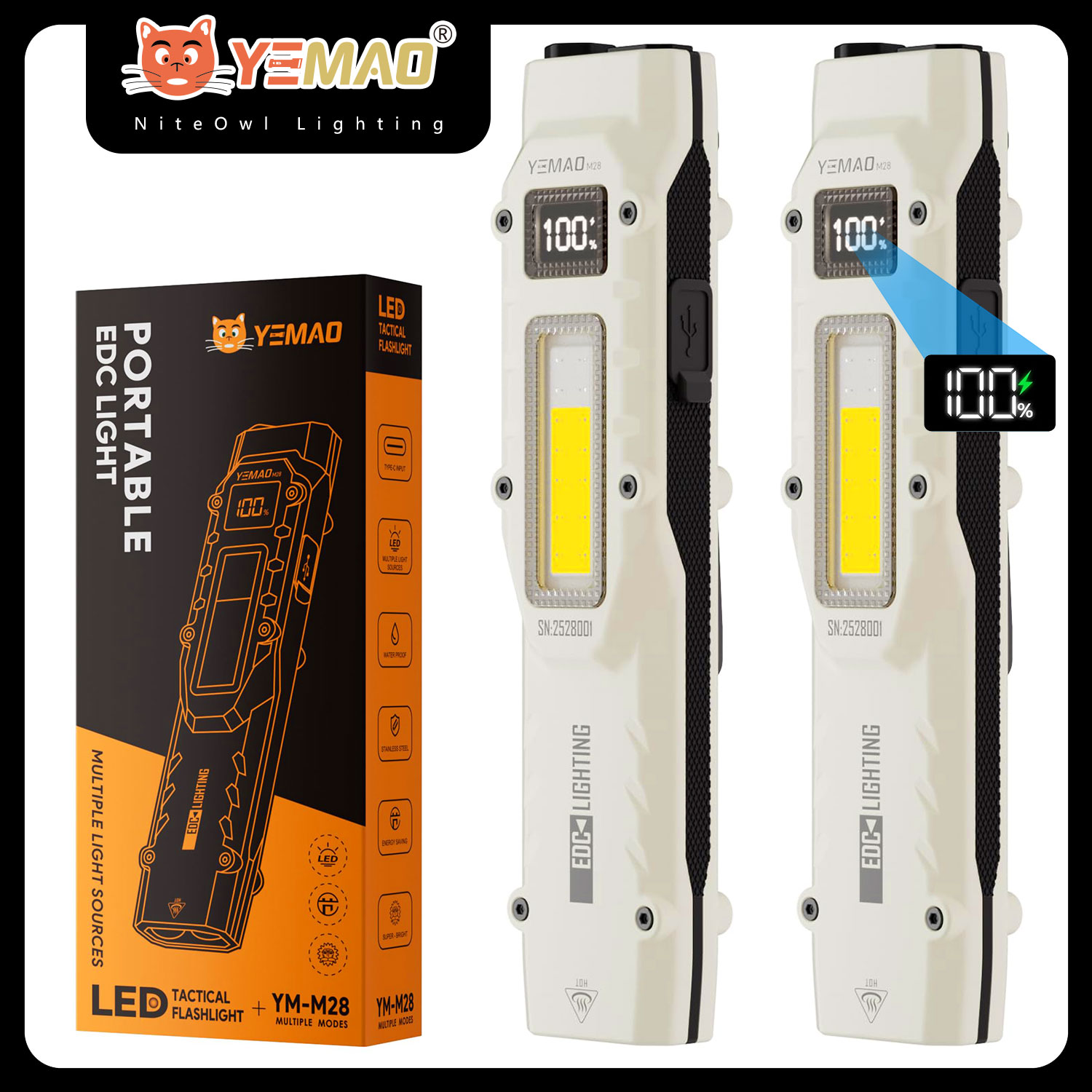 YEMAO M28 Super Bright EDC Fla - Outdoor Adventure Trips ulasan dan harga