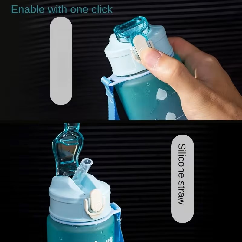 Sports Water Bottle with Time- - Outdoor Adventure Sports ulasan dan harga