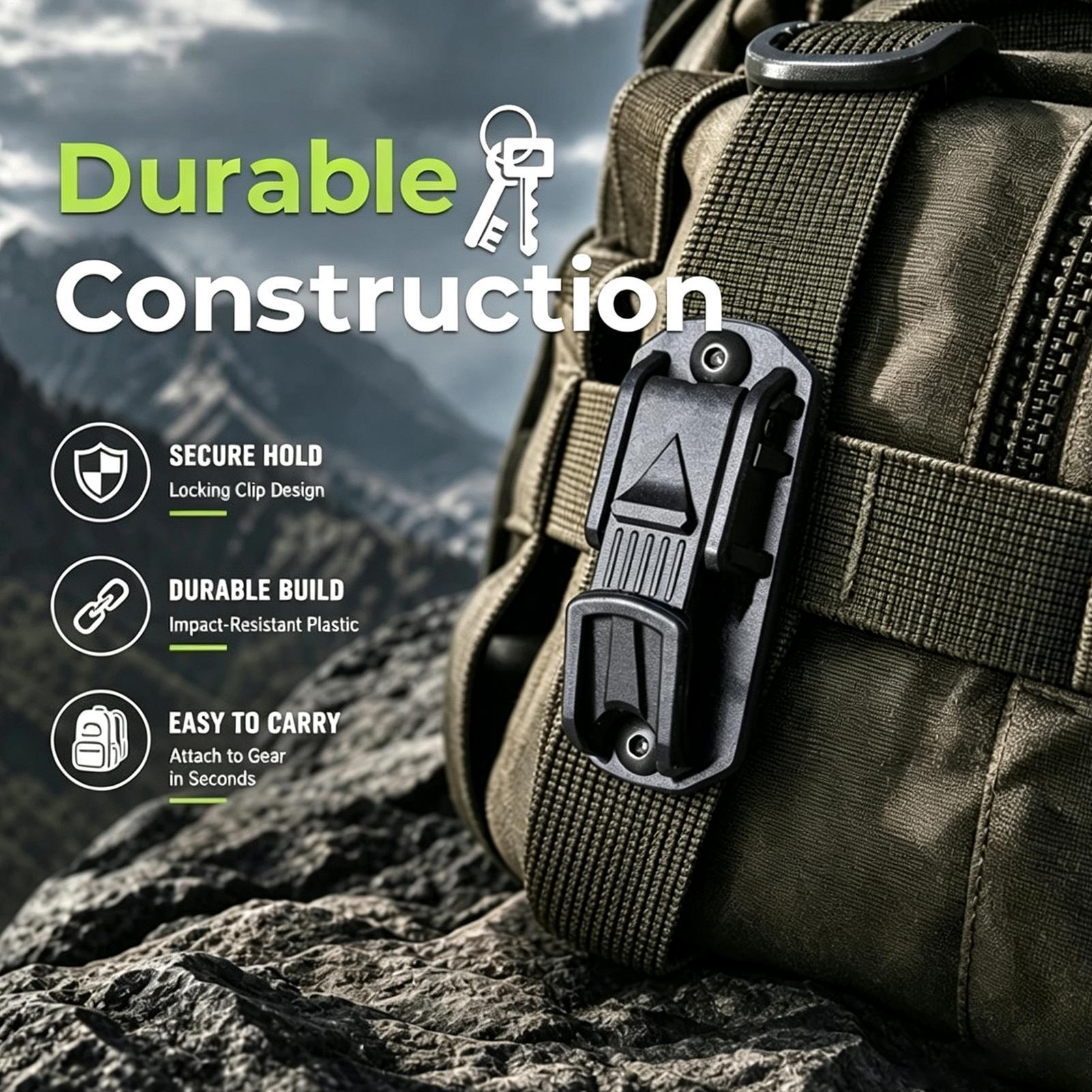 Belt Key Clip Multifunctional  - Outdoor Adventure Backpack ulasan dan harga