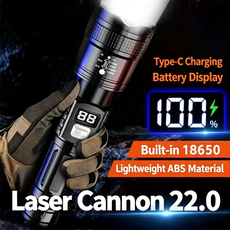 Zoomable Tactical Laser Flashl - Outdoor Adventure Trips ulasan dan harga