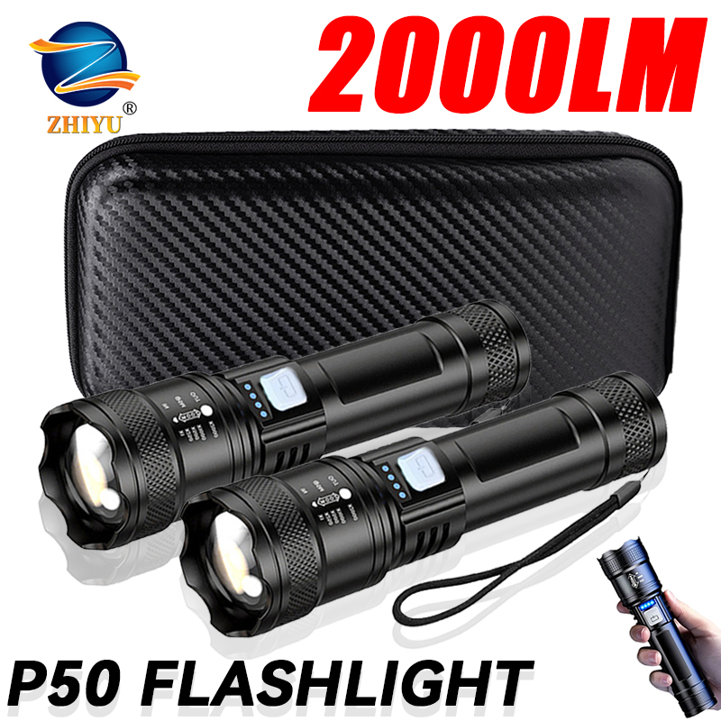 Tactical LED Flashlight 2000LM - Outdoor Adventure Trips ulasan dan harga