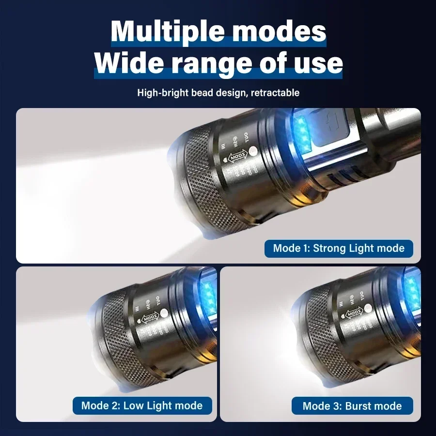 Tactical LED Flashlight 2000LM - Outdoor Adventure Trips ulasan dan harga
