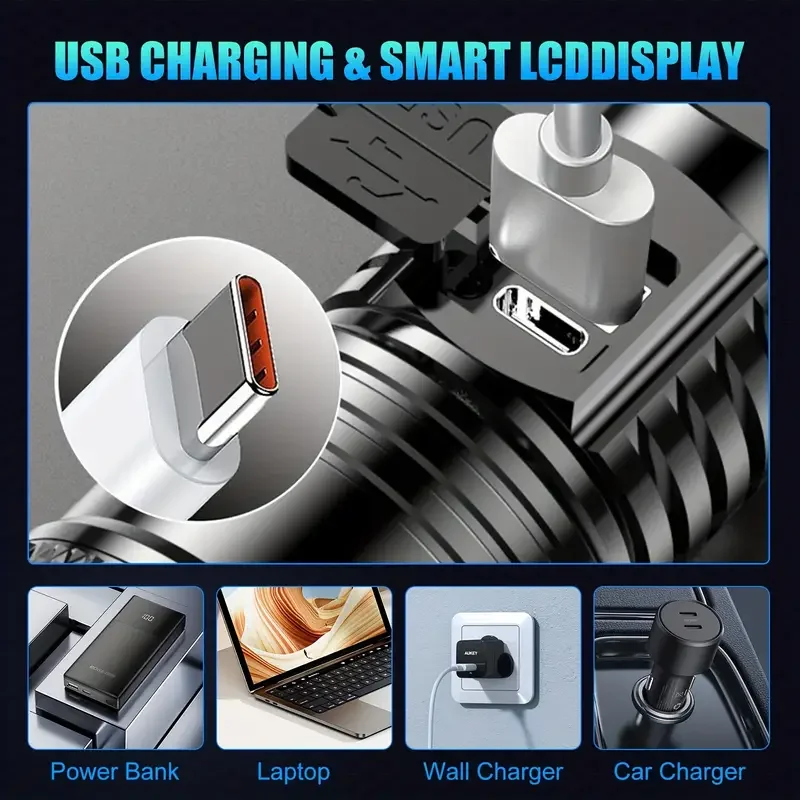 Tactical LED Flashlight 2000LM - Outdoor Adventure Trips ulasan dan harga