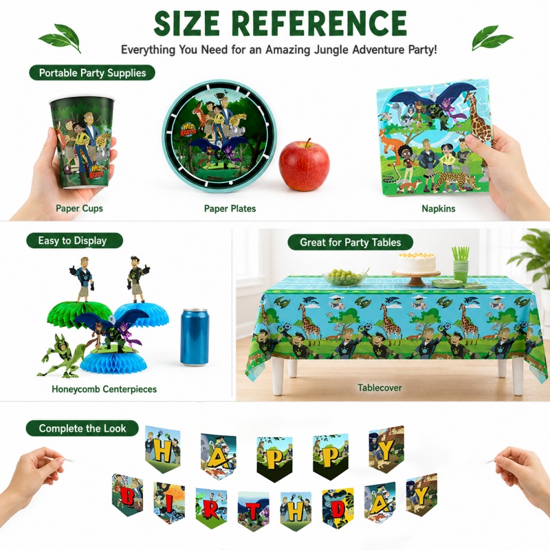 Wild Kratts Birthday Picnic Po - Outdoor Adventure Birthday Party ulasan dan harga